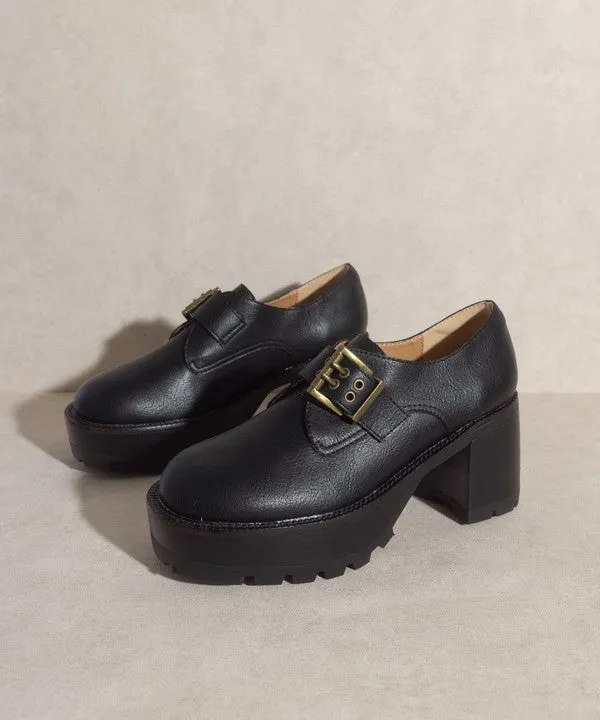 Oasis Society Sarah Buckled Platform Loafers