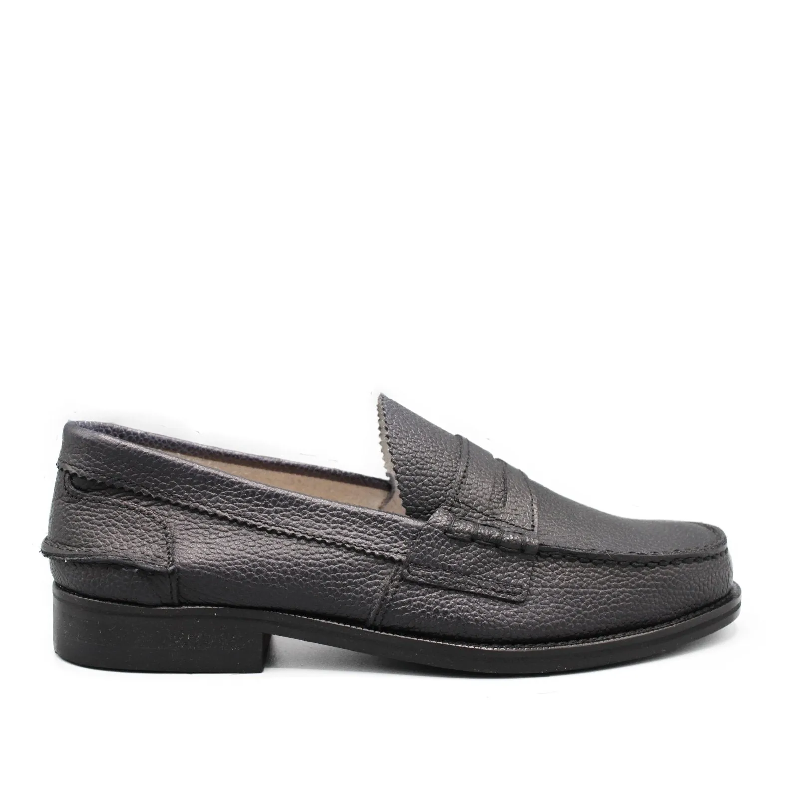 PENNY LOAFER BLACK GRAIN