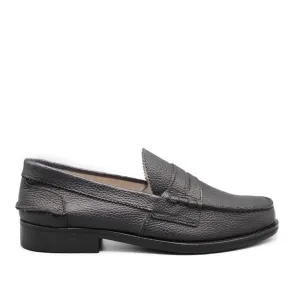 PENNY LOAFER BLACK GRAIN