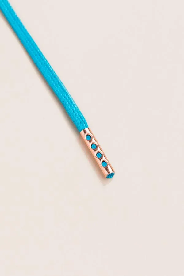 Petrol Blue | Flat Waxed Shoelaces