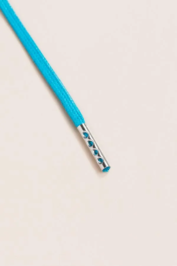 Petrol Blue | Flat Waxed Shoelaces