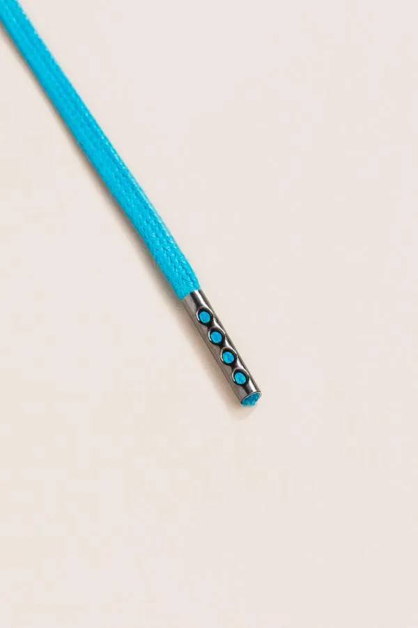 Petrol Blue | Flat Waxed Shoelaces