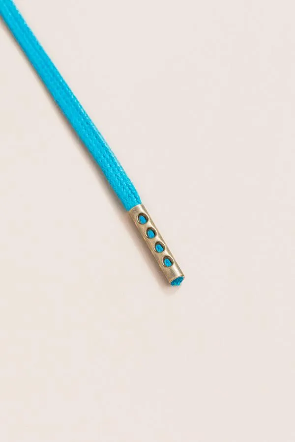 Petrol Blue | Flat Waxed Shoelaces