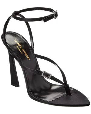 Saint Laurent Nadja 105 Satin Sandal