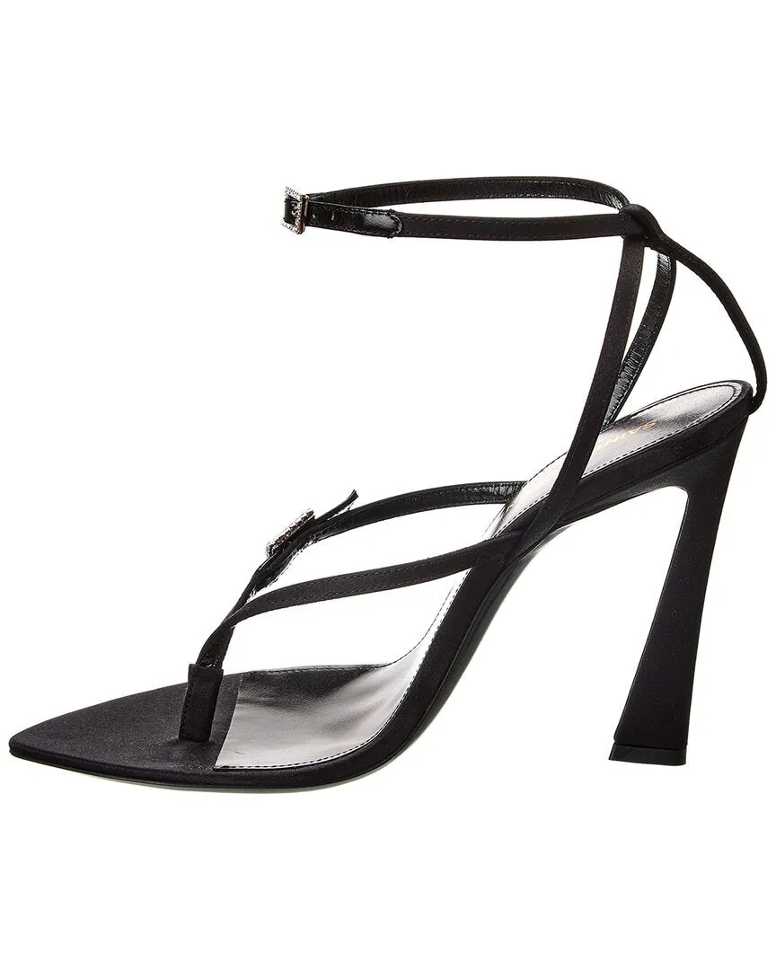 Saint Laurent Nadja 105 Satin Sandal