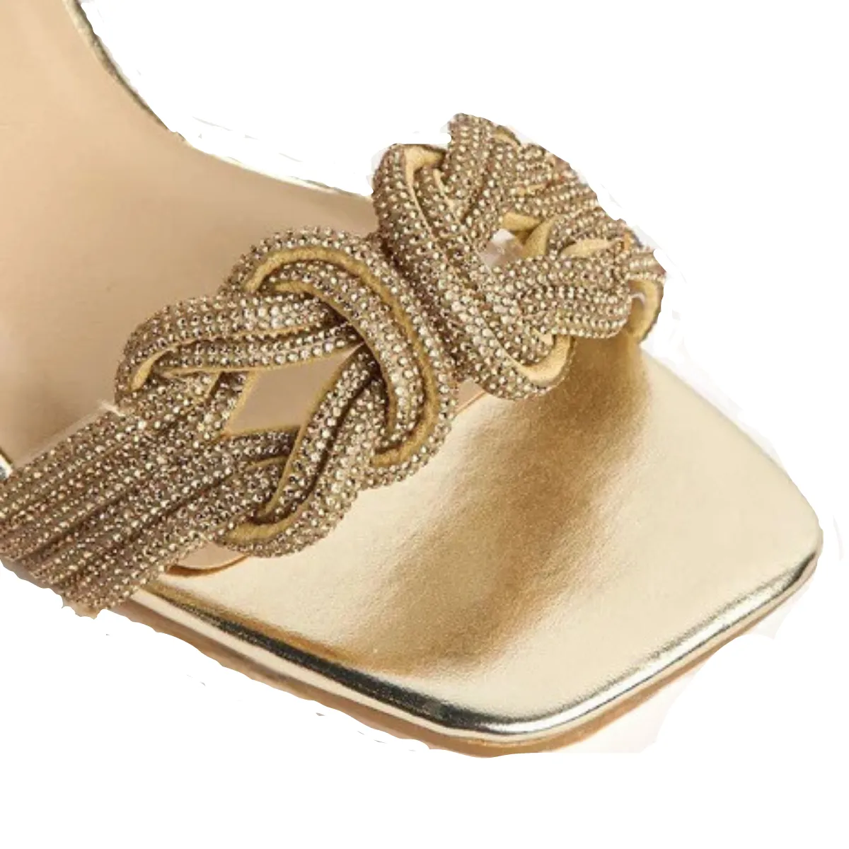 SANIYA DIAMANTE TOE HEELED SANDALS