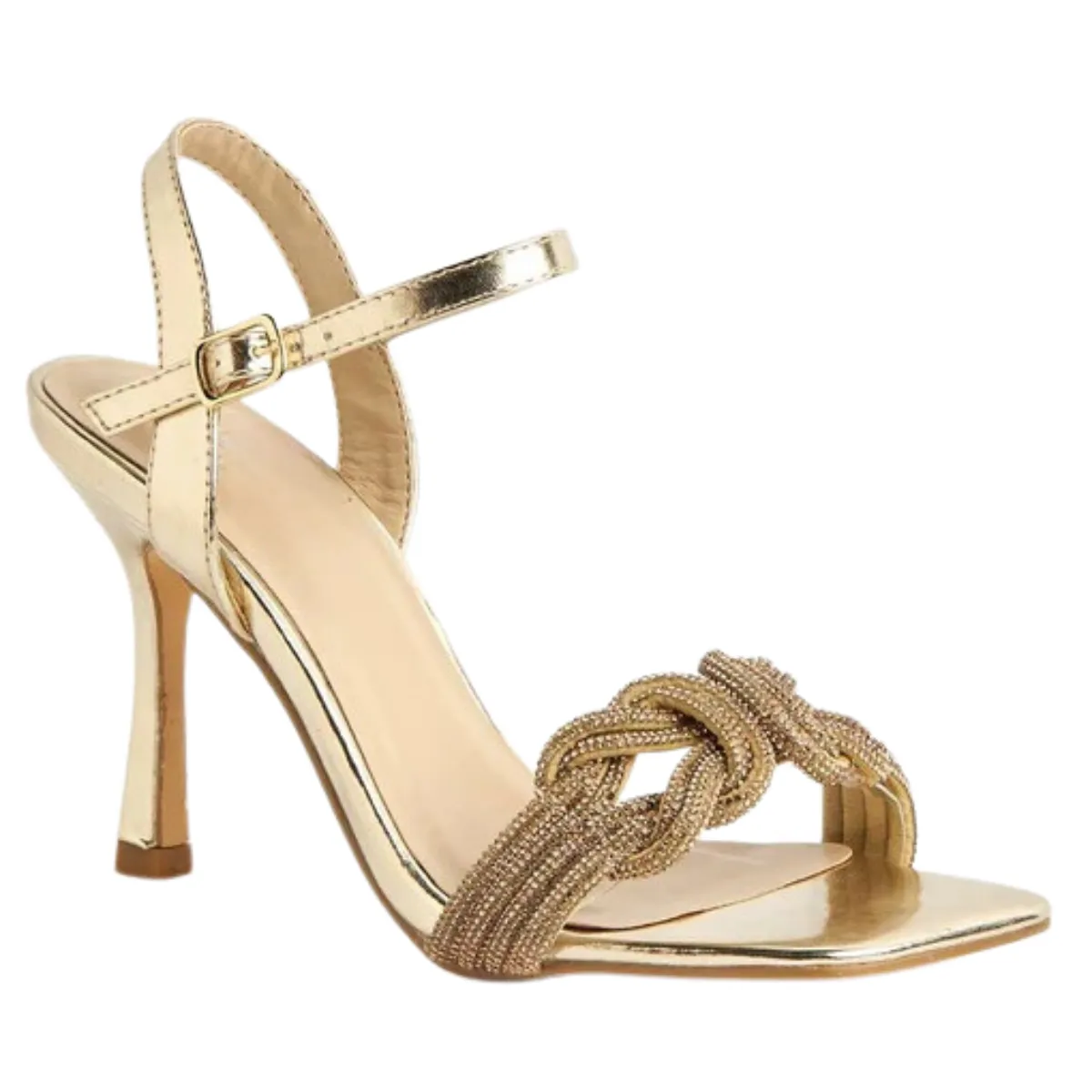SANIYA DIAMANTE TOE HEELED SANDALS