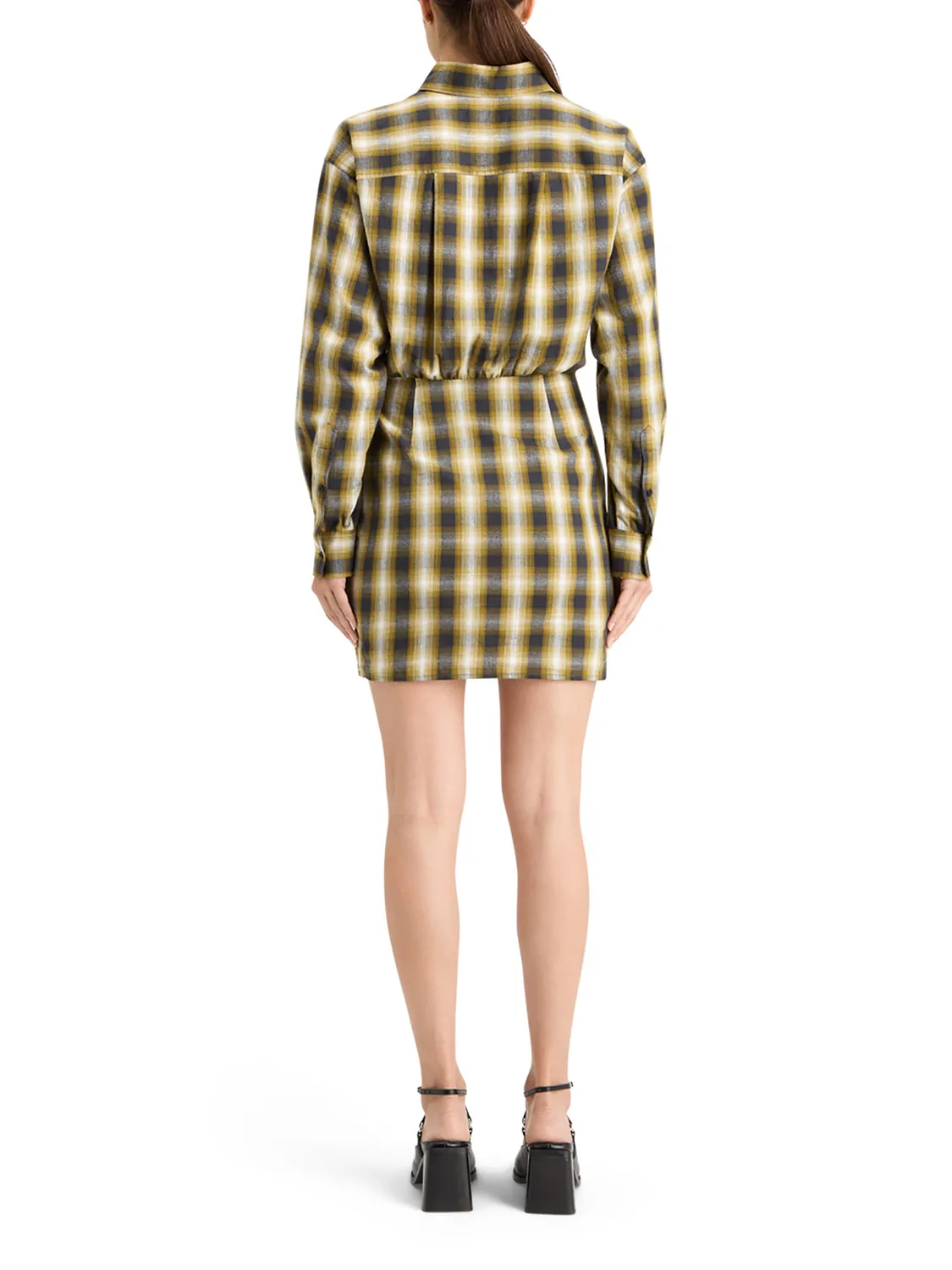Scotch & Soda Flannel Mini Wrap Dress