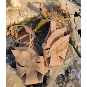 SHR Sandy Wind beige flat sandals