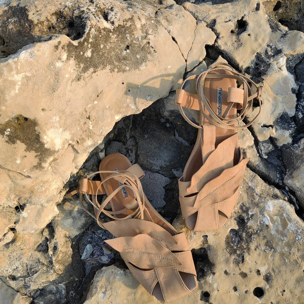 SHR Sandy Wind beige flat sandals