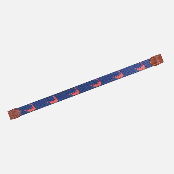 Smathers & Branson Nantucket Island Needlepoint Sunglass Straps - Navy