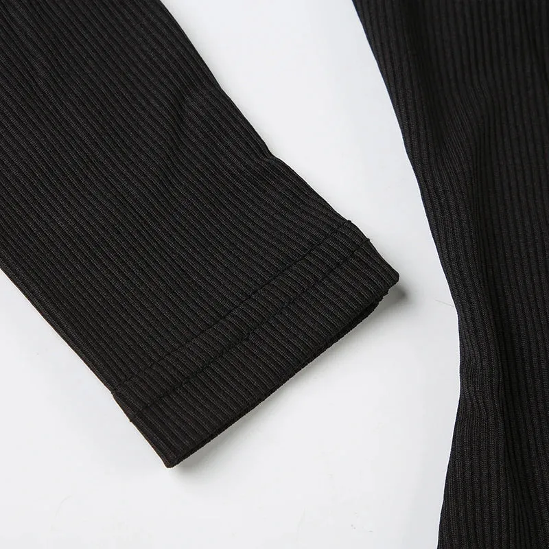 Solid Long Sleeve Jumpsuit