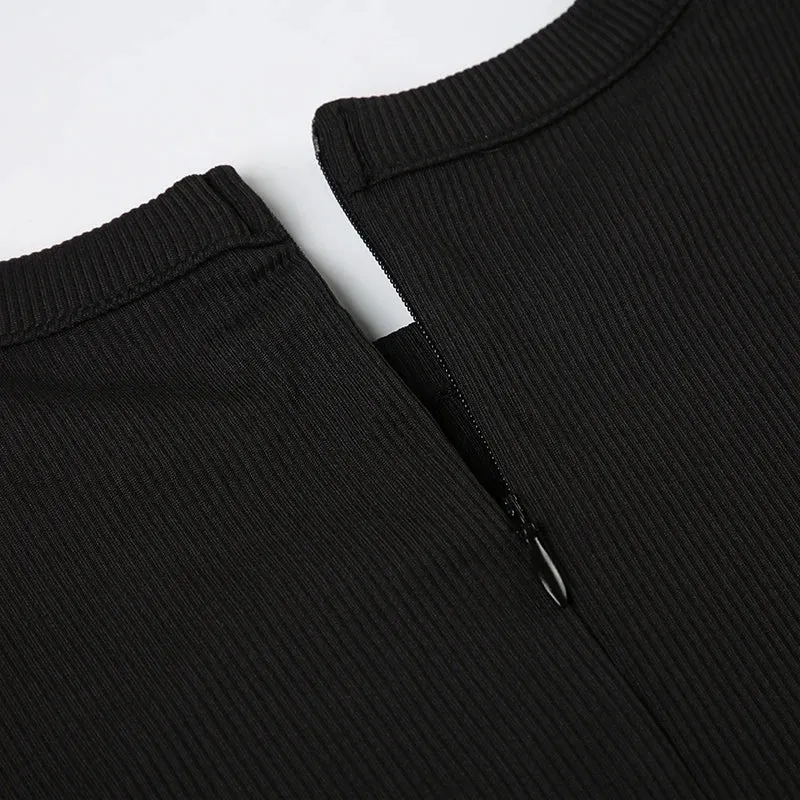 Solid Long Sleeve Jumpsuit