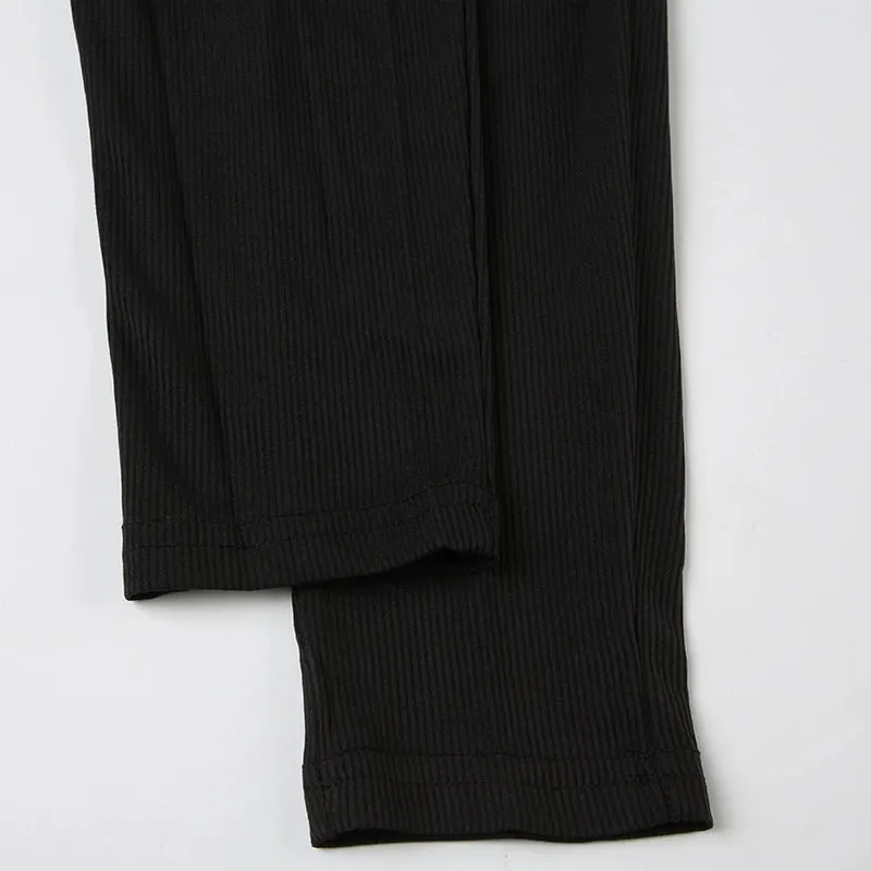 Solid Long Sleeve Jumpsuit