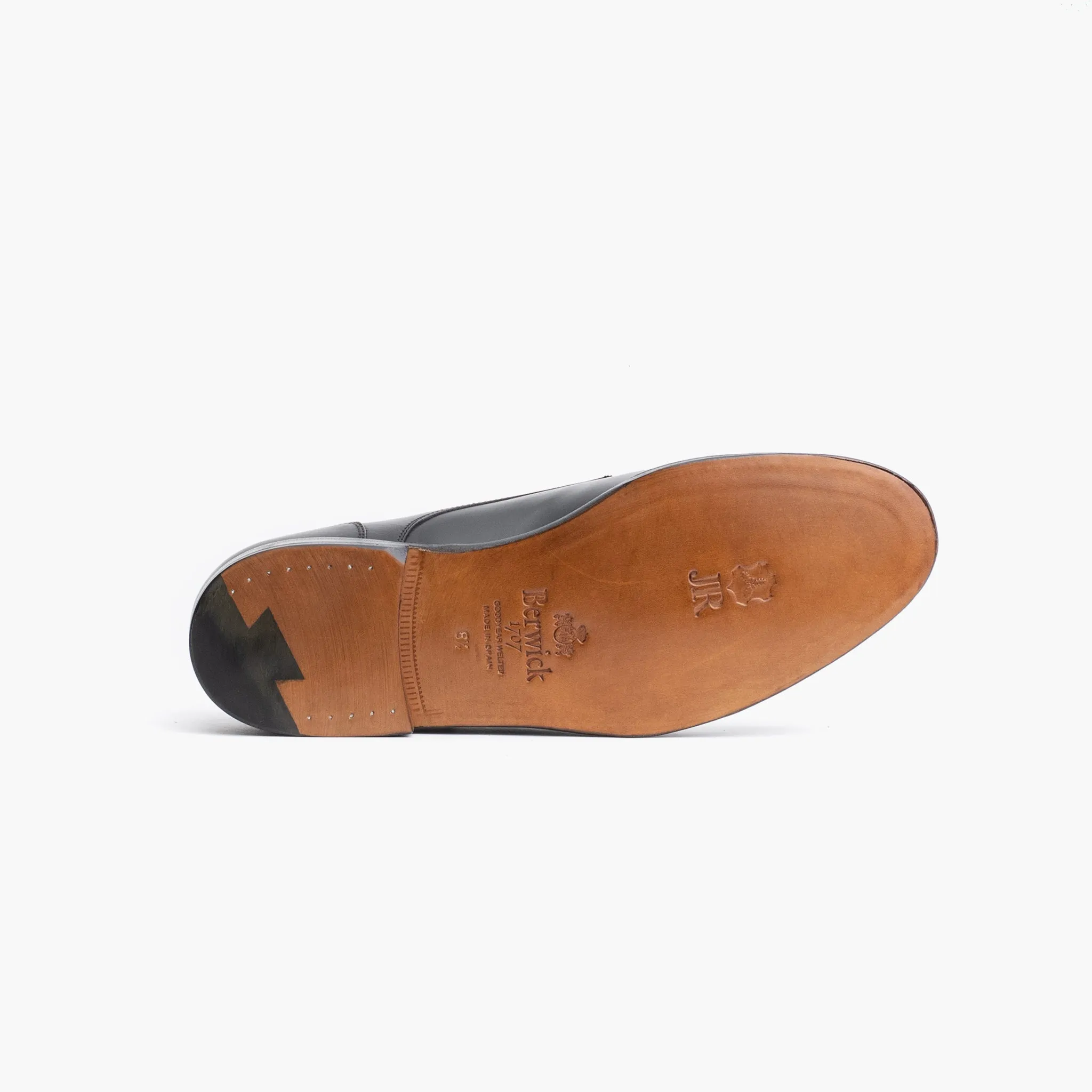Split-Toe Derby in Black Box Calf