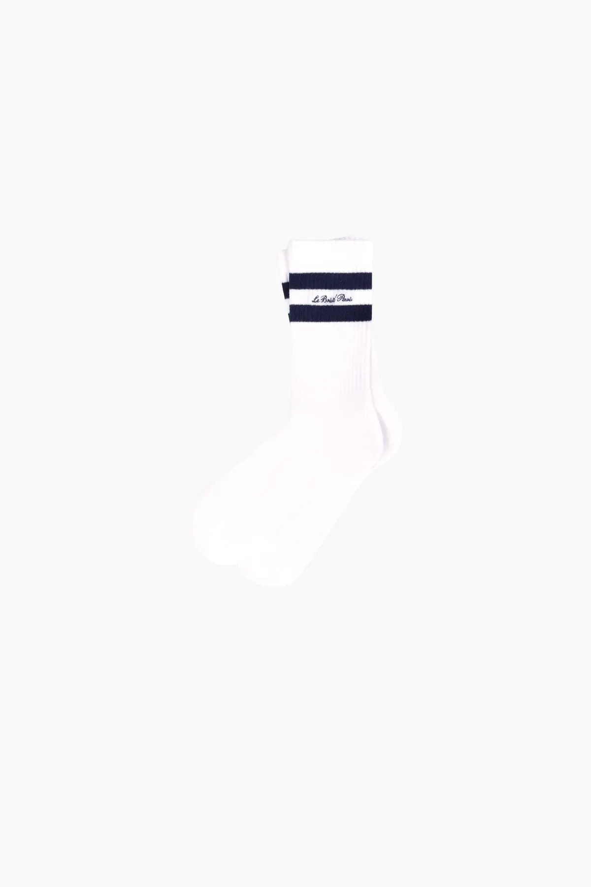 Sporty & Rich Faubourg Socks - White/ Navy
