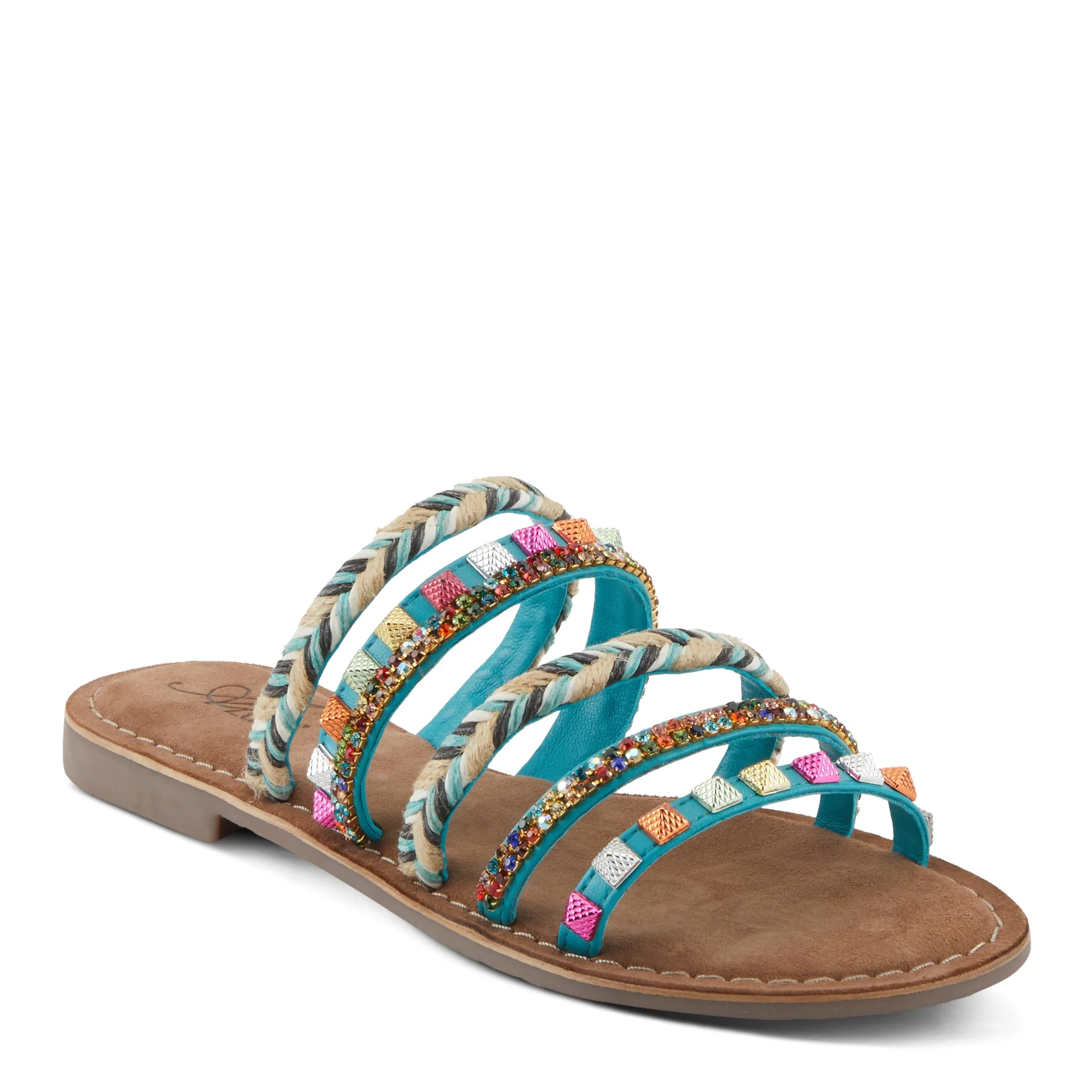 Spring Step Shoes  Azura Intoxicate Sandals Women’s Textile Leather Suede