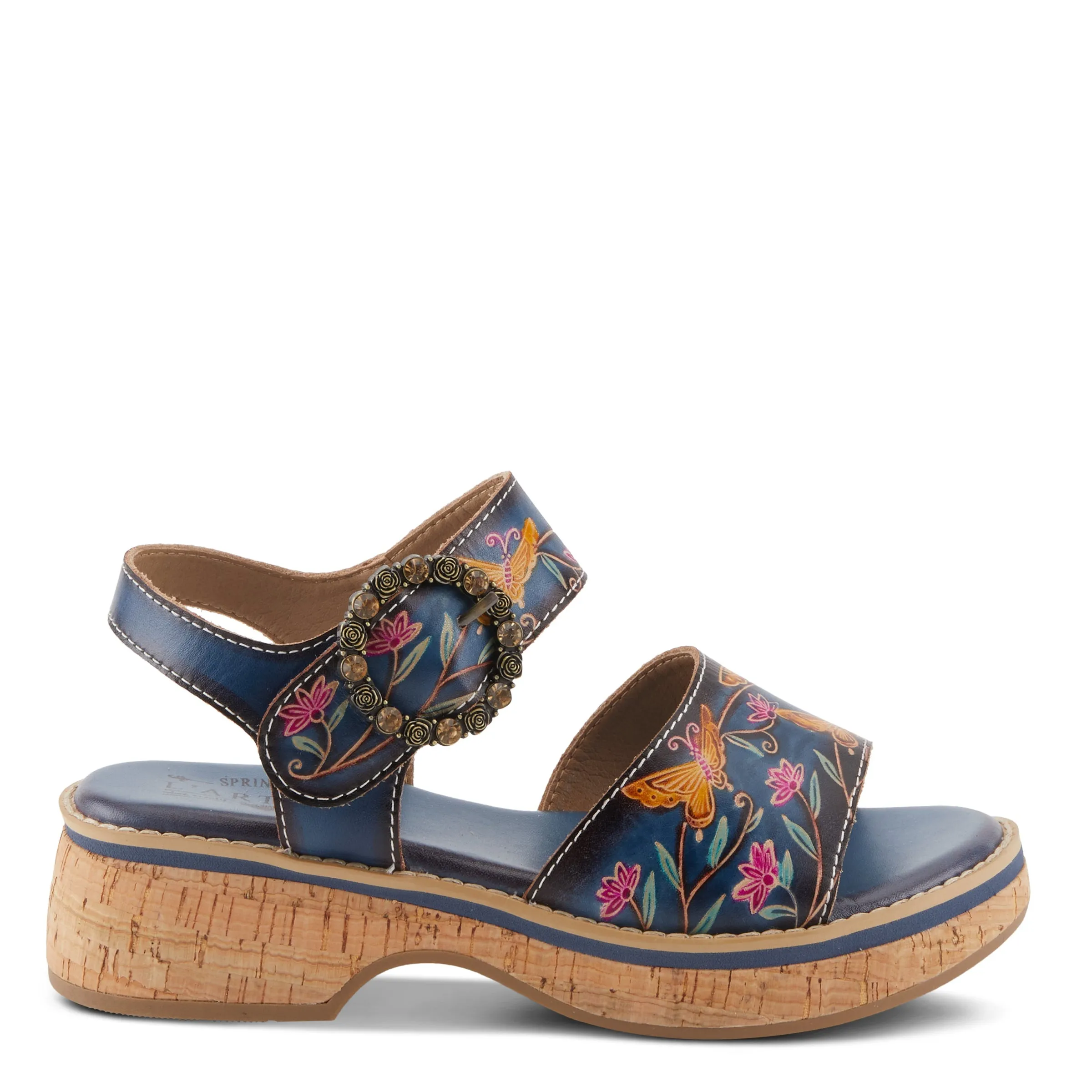 Spring Step Shoes L'Artiste Kenna Sandals Women's Hand Painted Leather