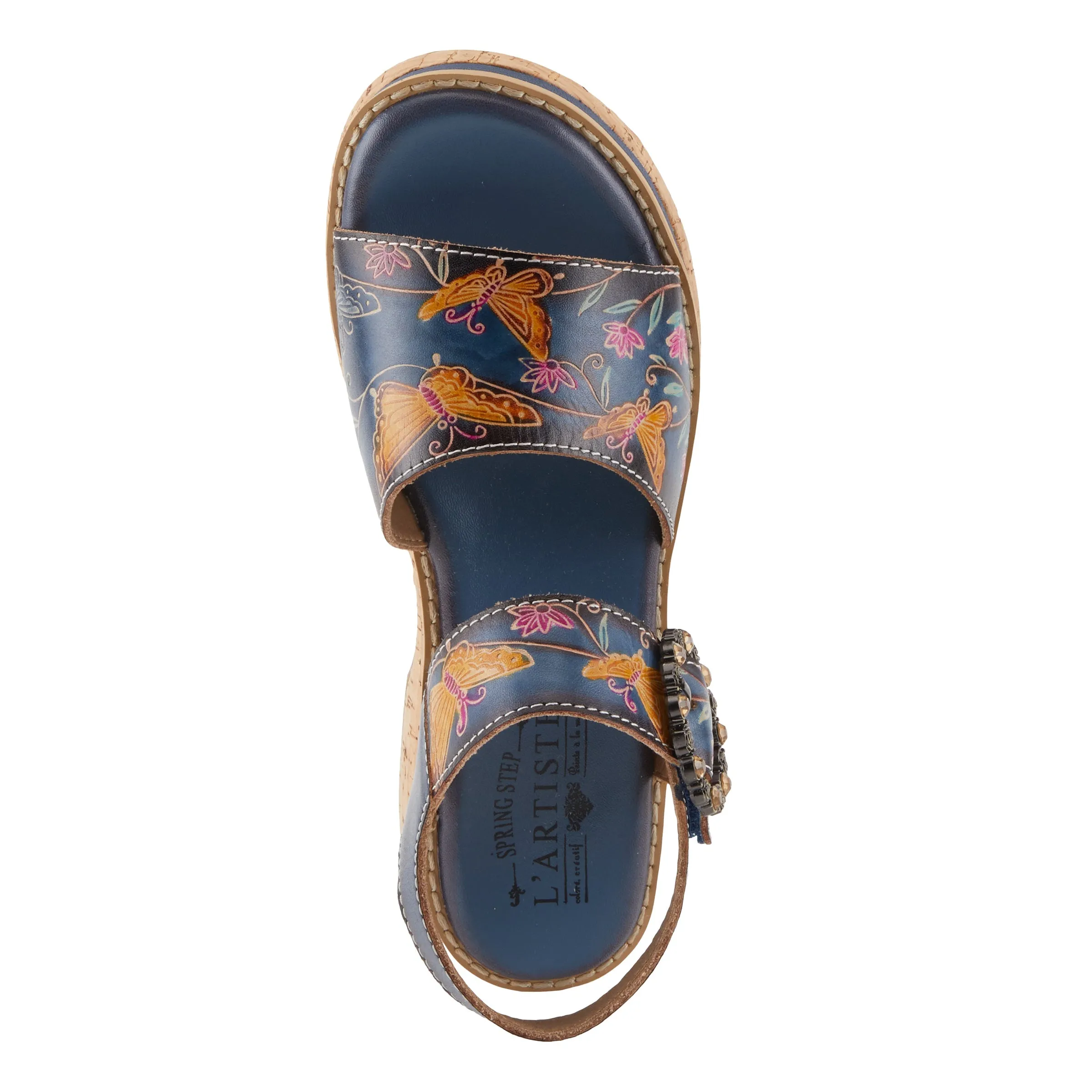 Spring Step Shoes L'Artiste Kenna Sandals Women's Hand Painted Leather