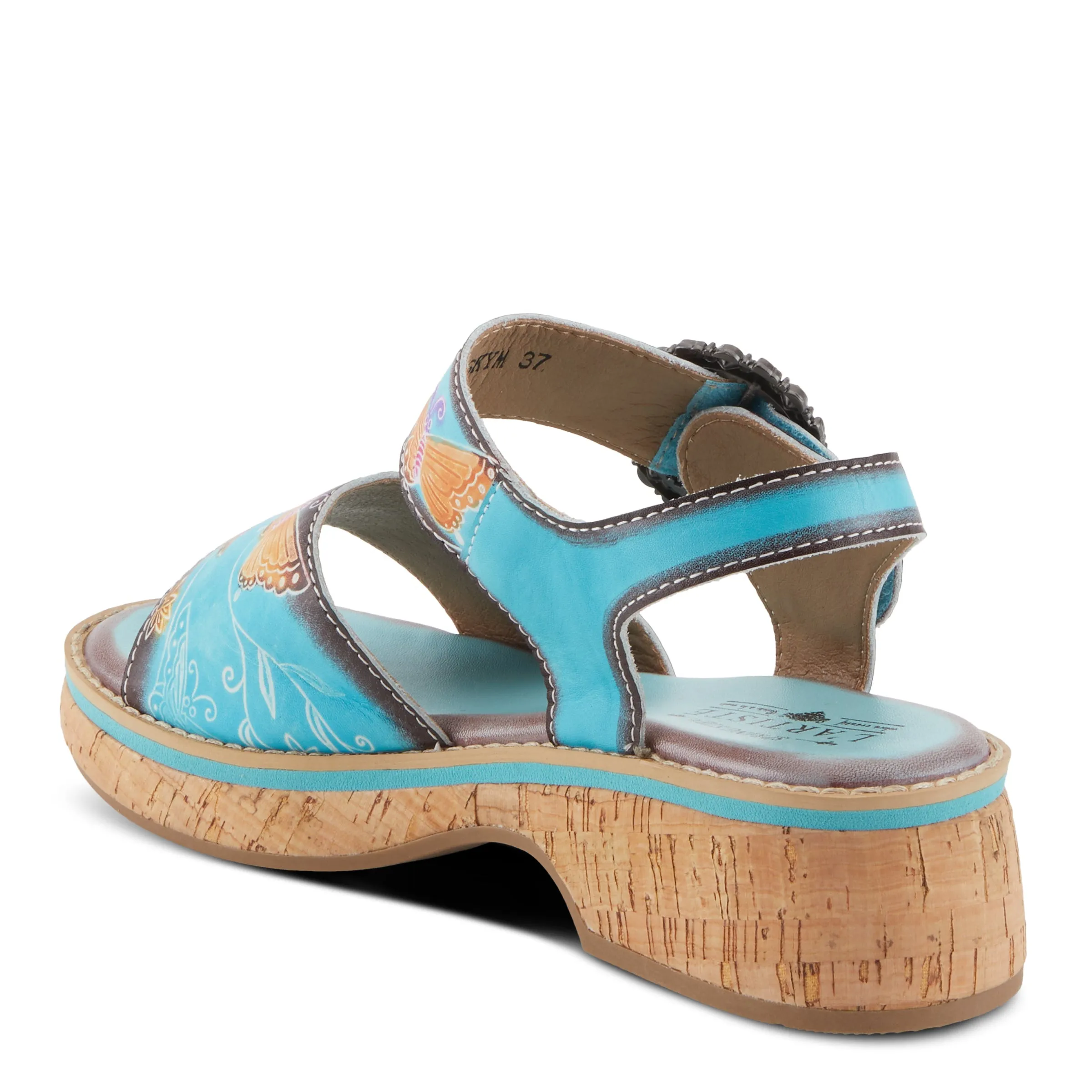 Spring Step Shoes L'Artiste Kenna Sandals Women's Hand Painted Leather