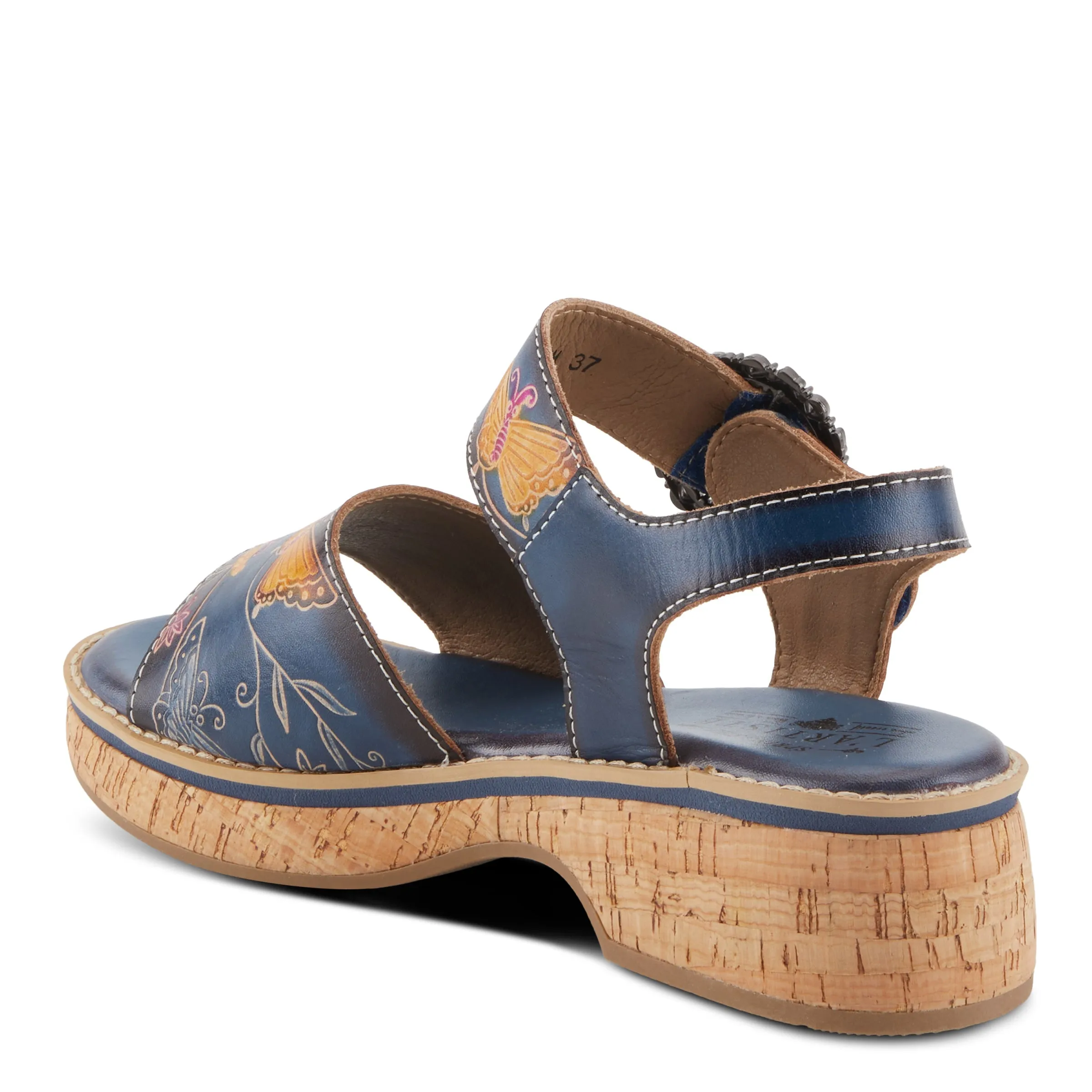 Spring Step Shoes L'Artiste Kenna Sandals Women's Hand Painted Leather
