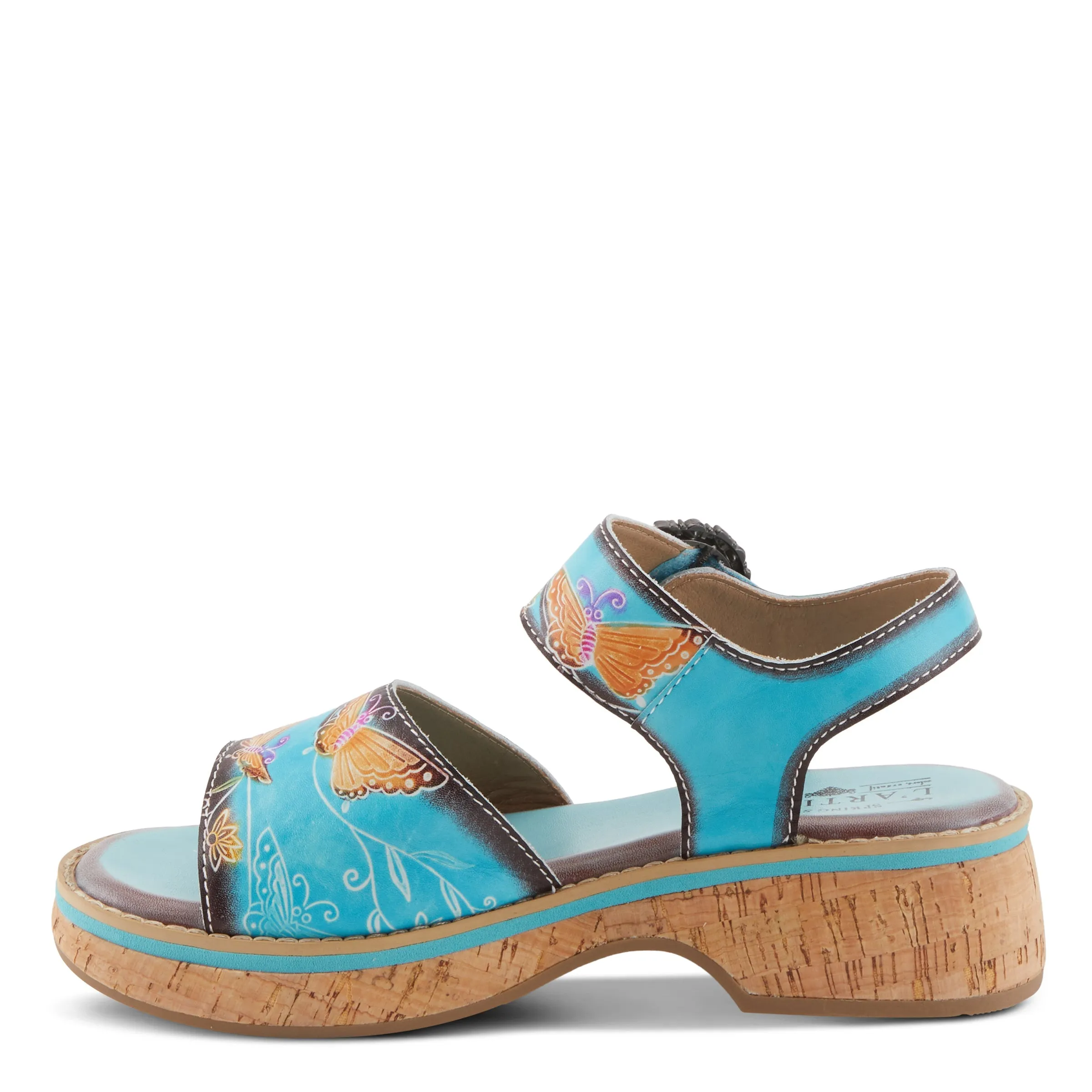 Spring Step Shoes L'Artiste Kenna Sandals Women's Hand Painted Leather