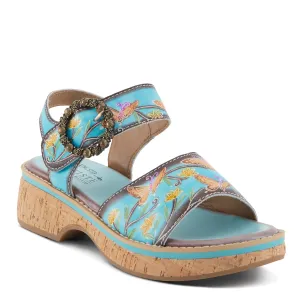 Spring Step Shoes L'Artiste Kenna Sandals Women's Hand Painted Leather