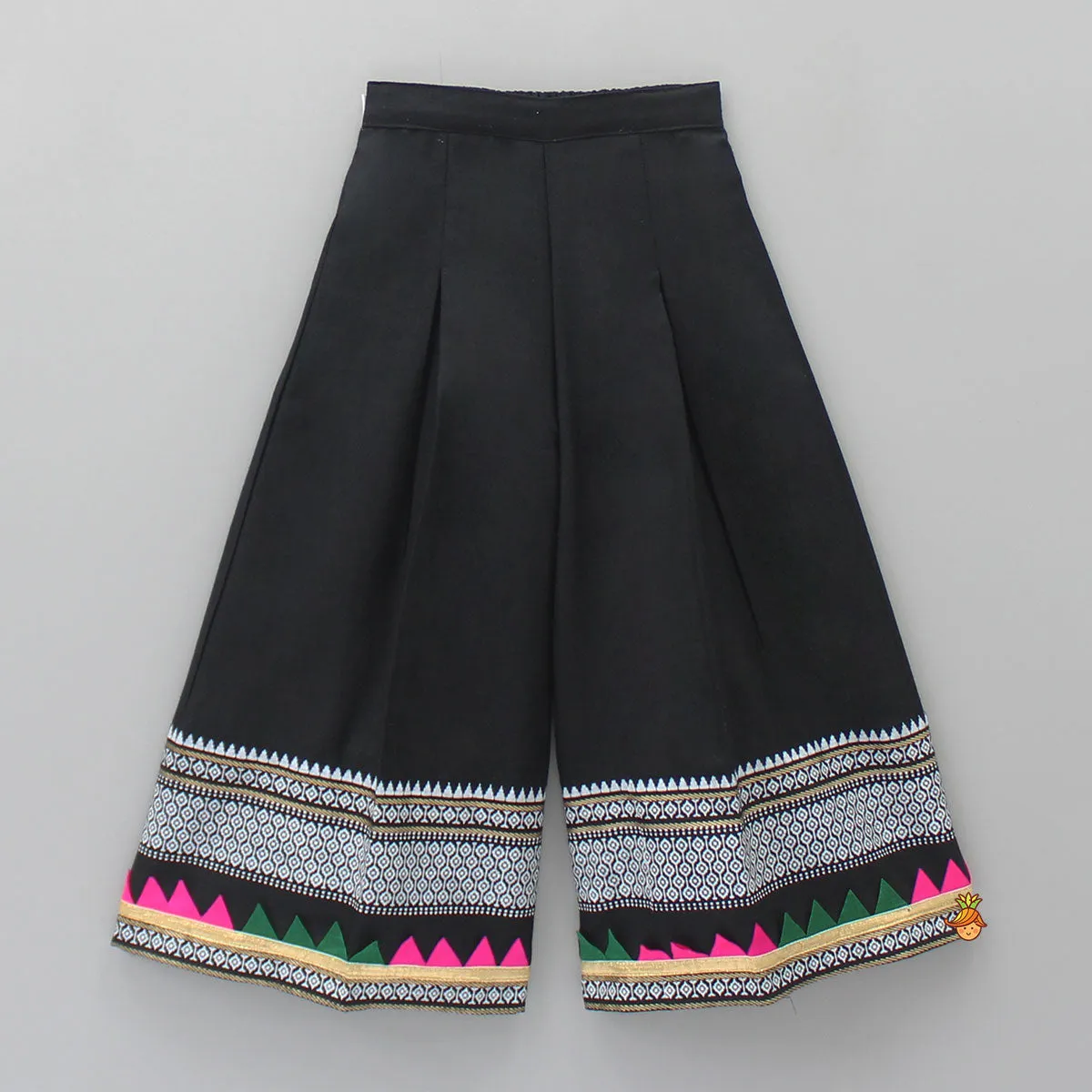 Stylish Frilly Abhla Work Top With Palazzo