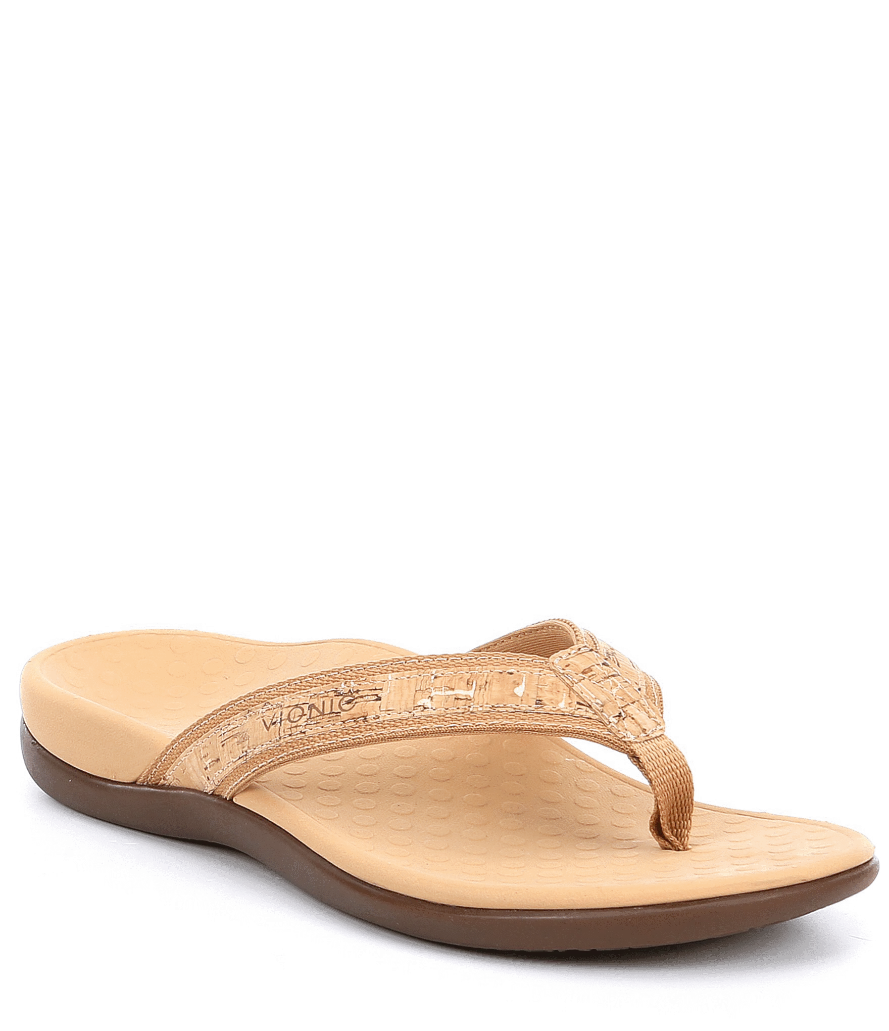 Tide Toe Post Sandal in Gold Cork
