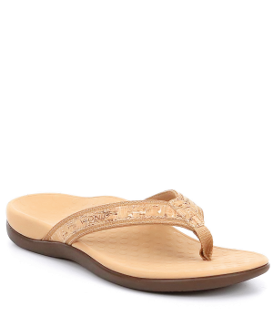 Tide Toe Post Sandal in Gold Cork