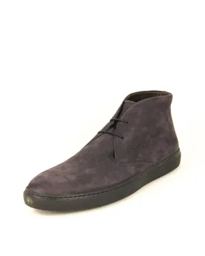 Tod's Men's Polacco Grey Suede Elegant Leather Lining Lace Up Ankle Boots