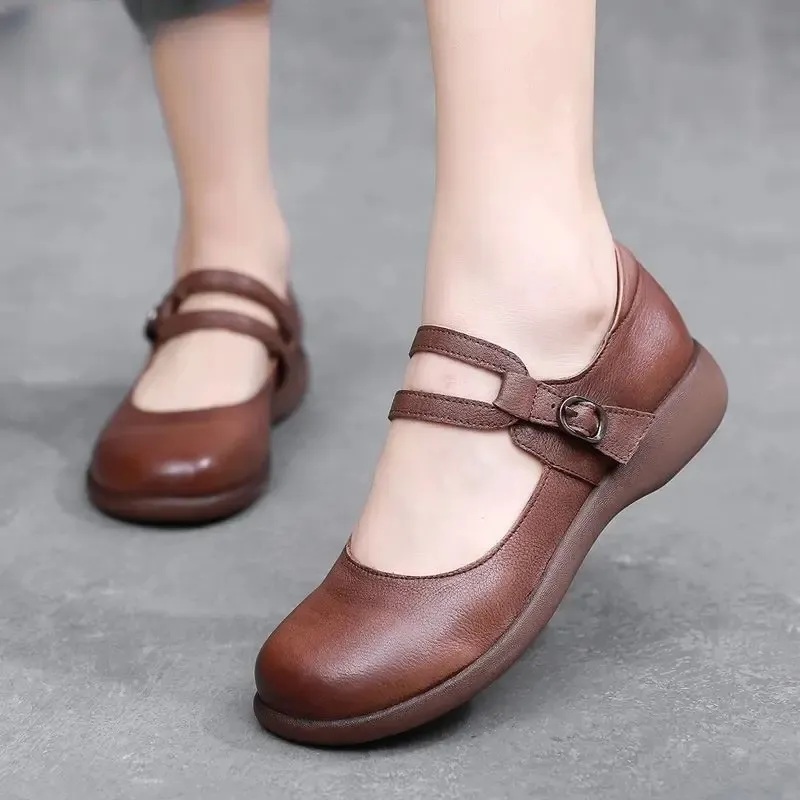 USS Shoes Elida Women's Leather Flats Loafer