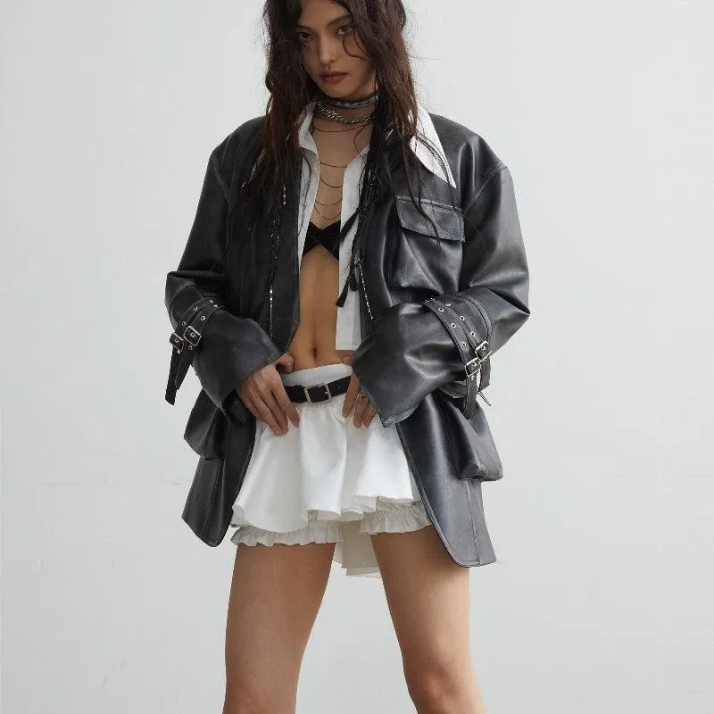 White Ruffled Short Skirt – Flouncy Design