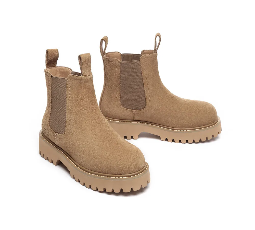 Wool Chelsea Chunky Boots Chana