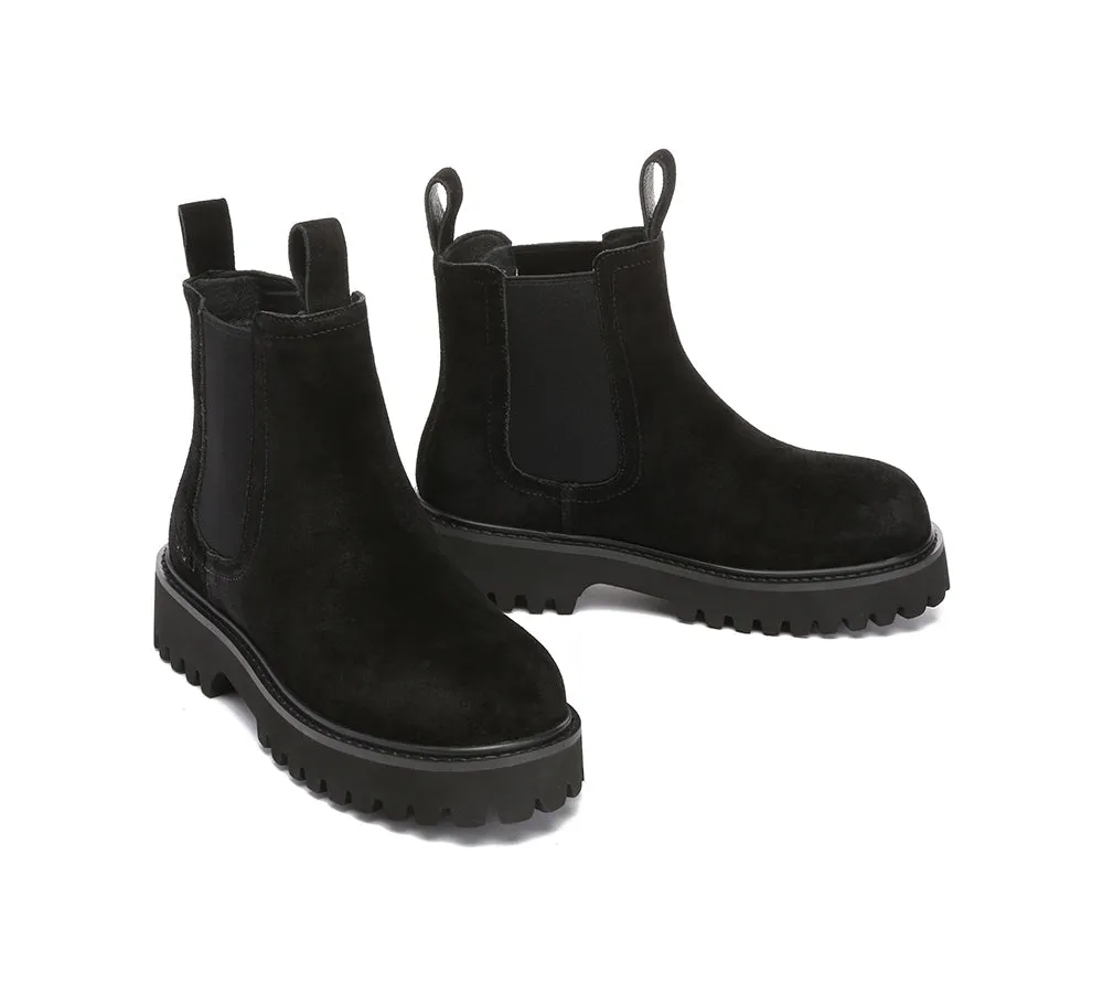 Wool Chelsea Chunky Boots Chana