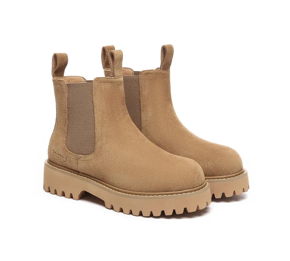 Wool Chelsea Chunky Boots Chana