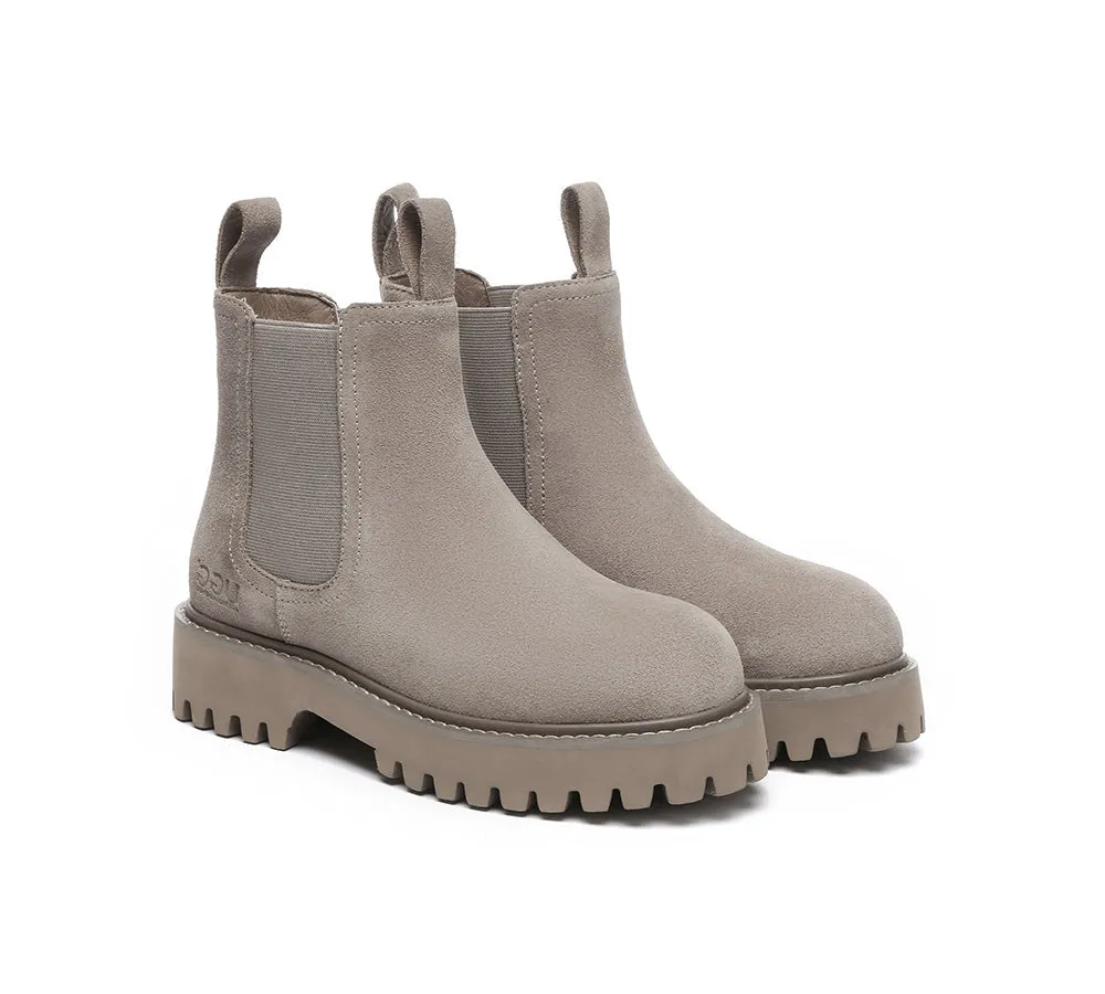 Wool Chelsea Chunky Boots Chana