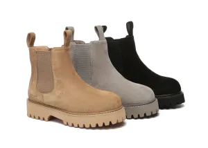 Wool Chelsea Chunky Boots Chana