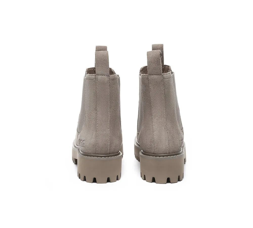 Wool Chelsea Chunky Boots Chana