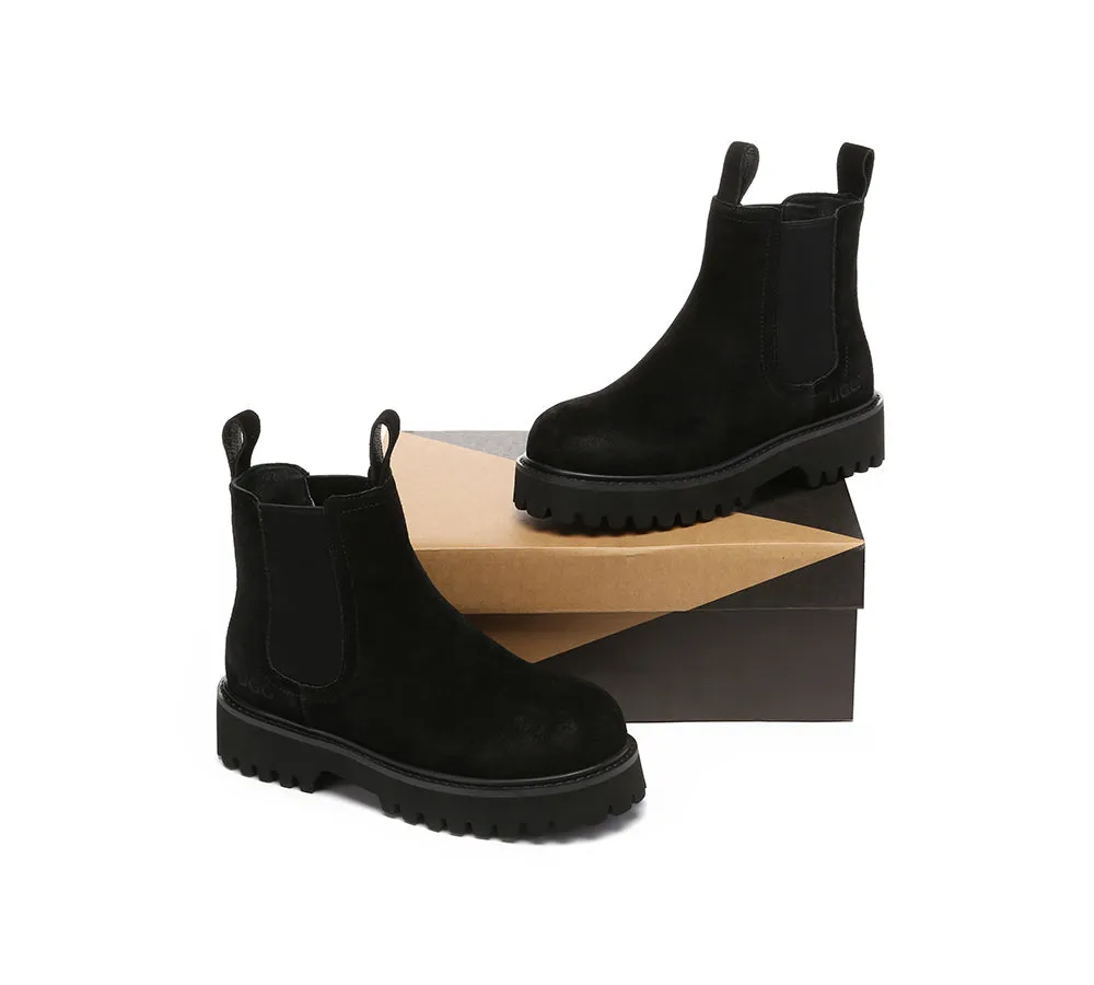 Wool Chelsea Chunky Boots Chana
