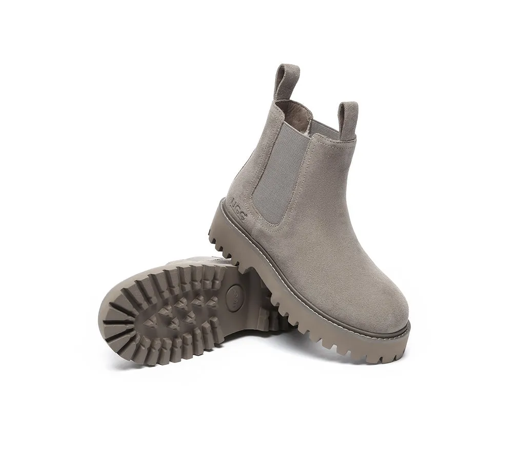 Wool Chelsea Chunky Boots Chana
