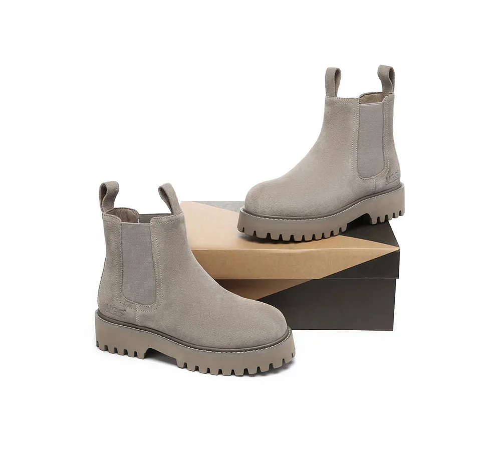 Wool Chelsea Chunky Boots Chana