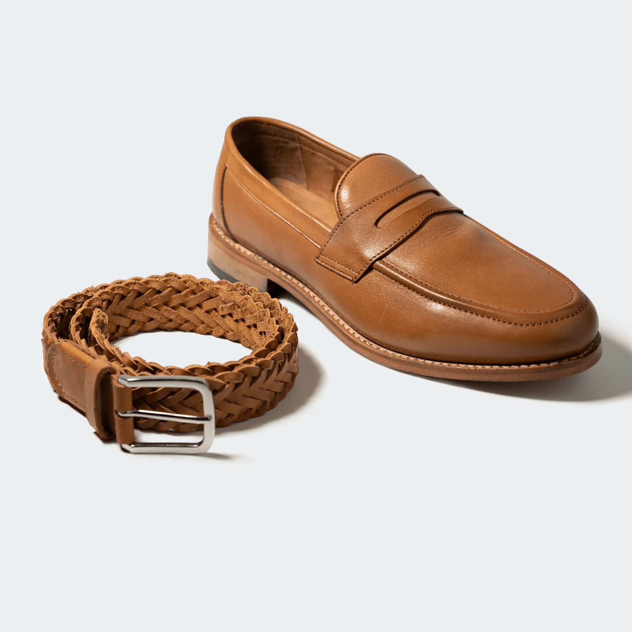 WOVEN BELT TOASTED OAK