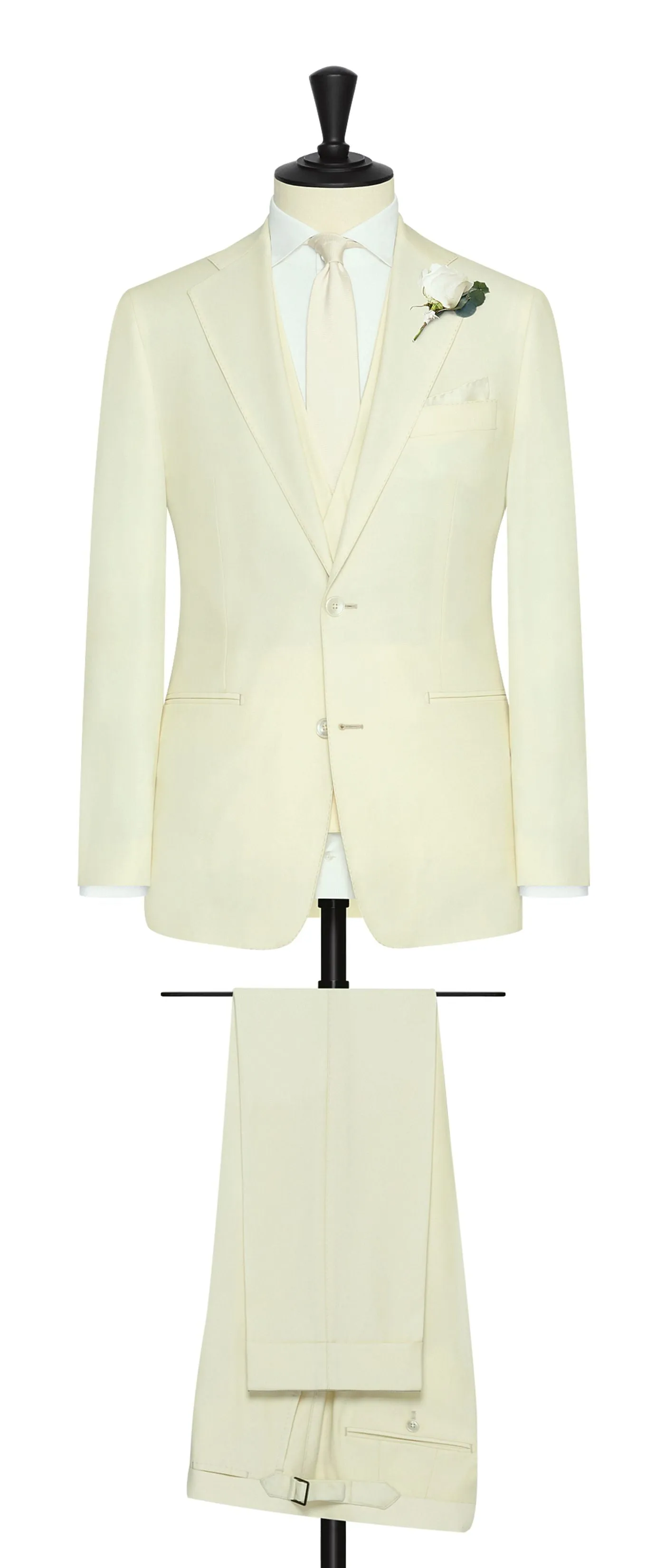 Zignone Off White S100 Merino Wool Faille